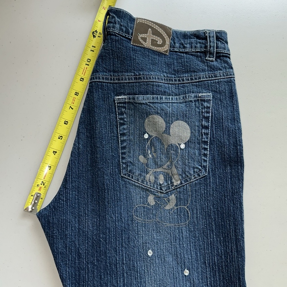 Disney Women's Dark Blue Straight Leg Jeans - Picture 12 of 16